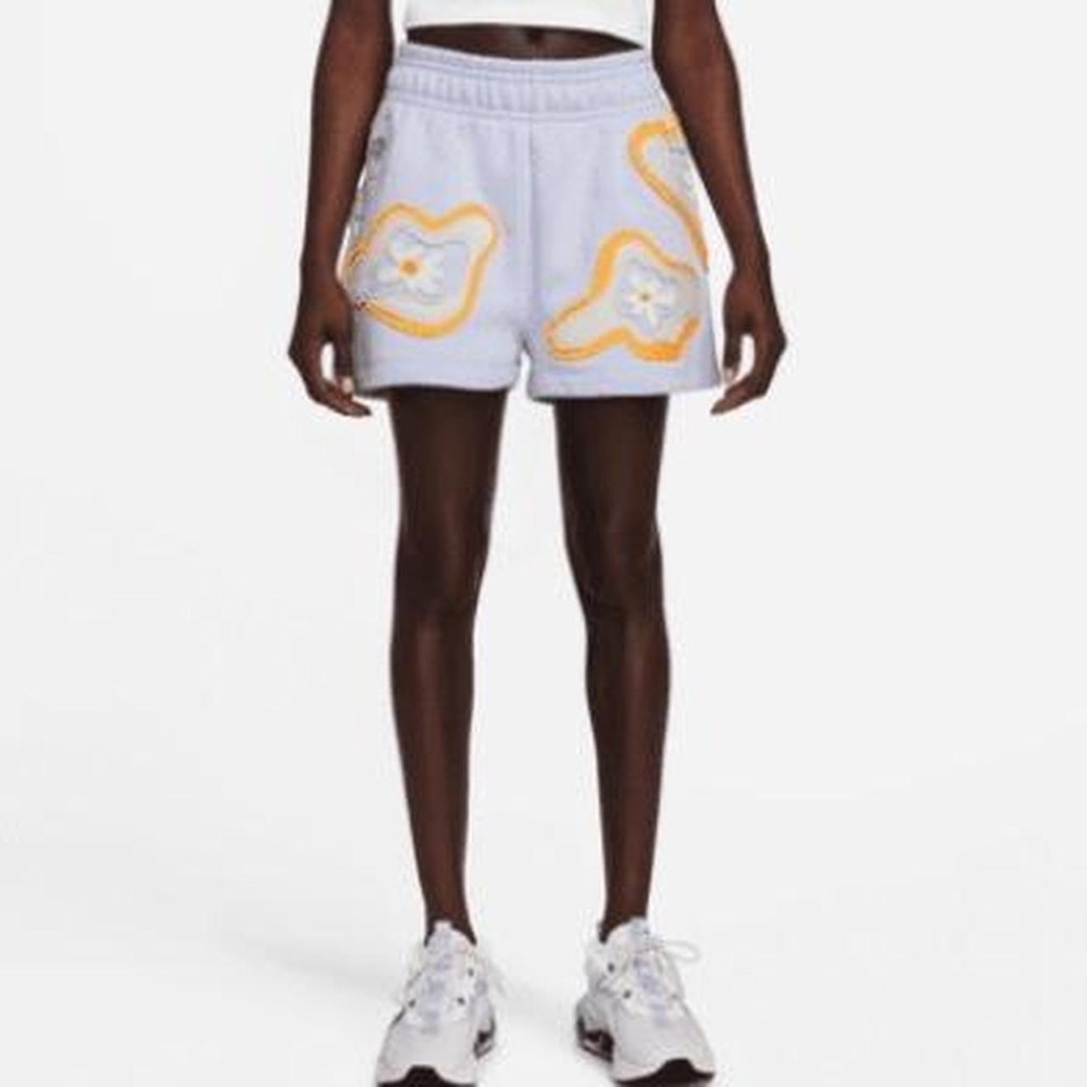 Nike Project Uphoria Women’s Fleece Blue Purple Embroidered Shorts